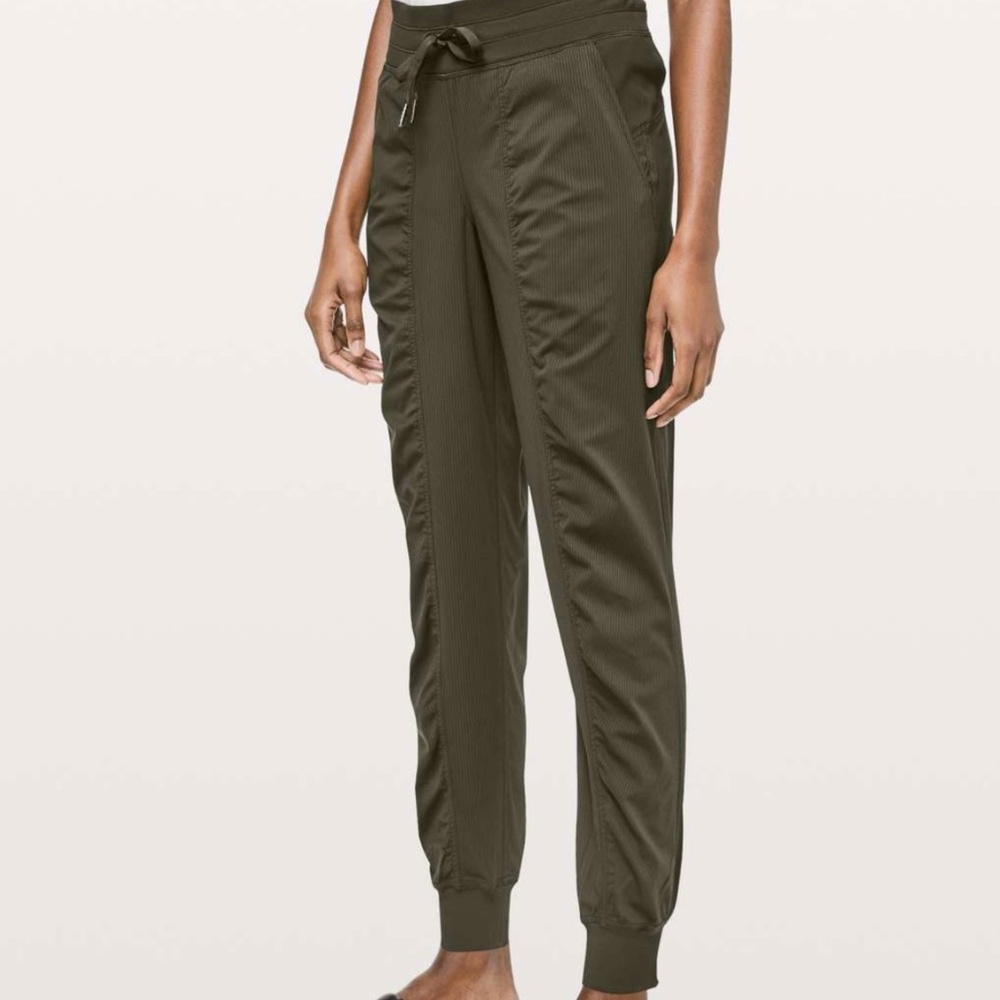 lululemon athletica Olive Green Track Joggers